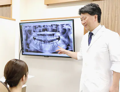 患者さんに寄り添った治療計画と分かりやすい説明に力を入れています